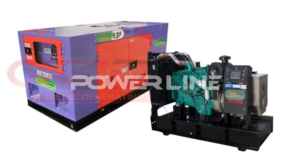 Contoh gambar genset perkins 20 kVA silent dan open