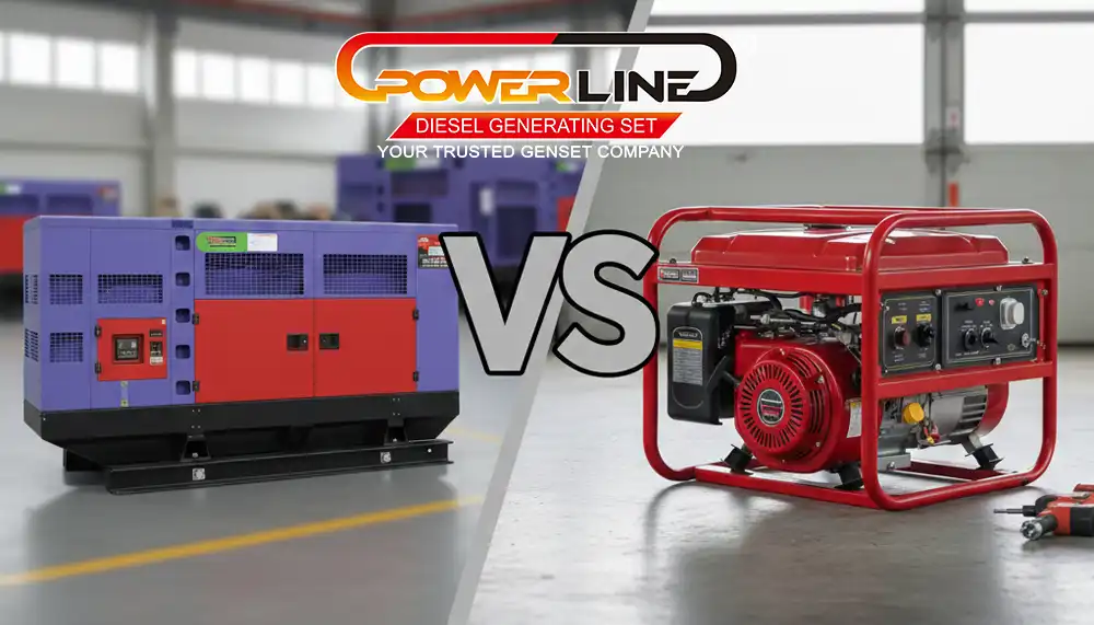 perbedan genset diesel dan bensin